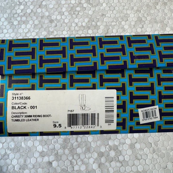 Tory Burch Black Christy Riding Boots - Picture 9 of 9